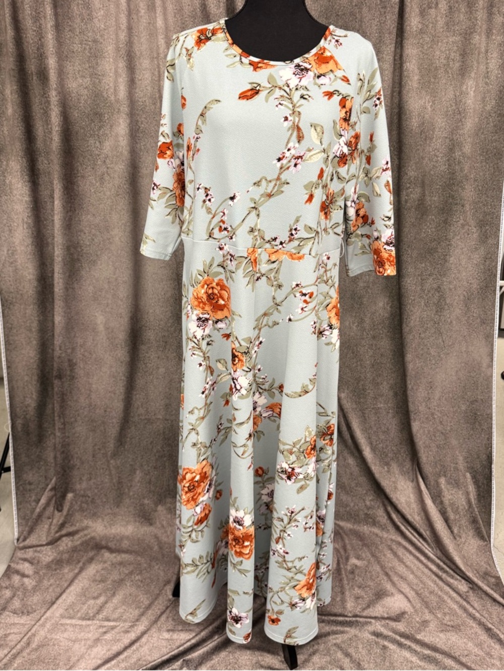 Lacomfia Plus Floral Print Dress- SHEIN